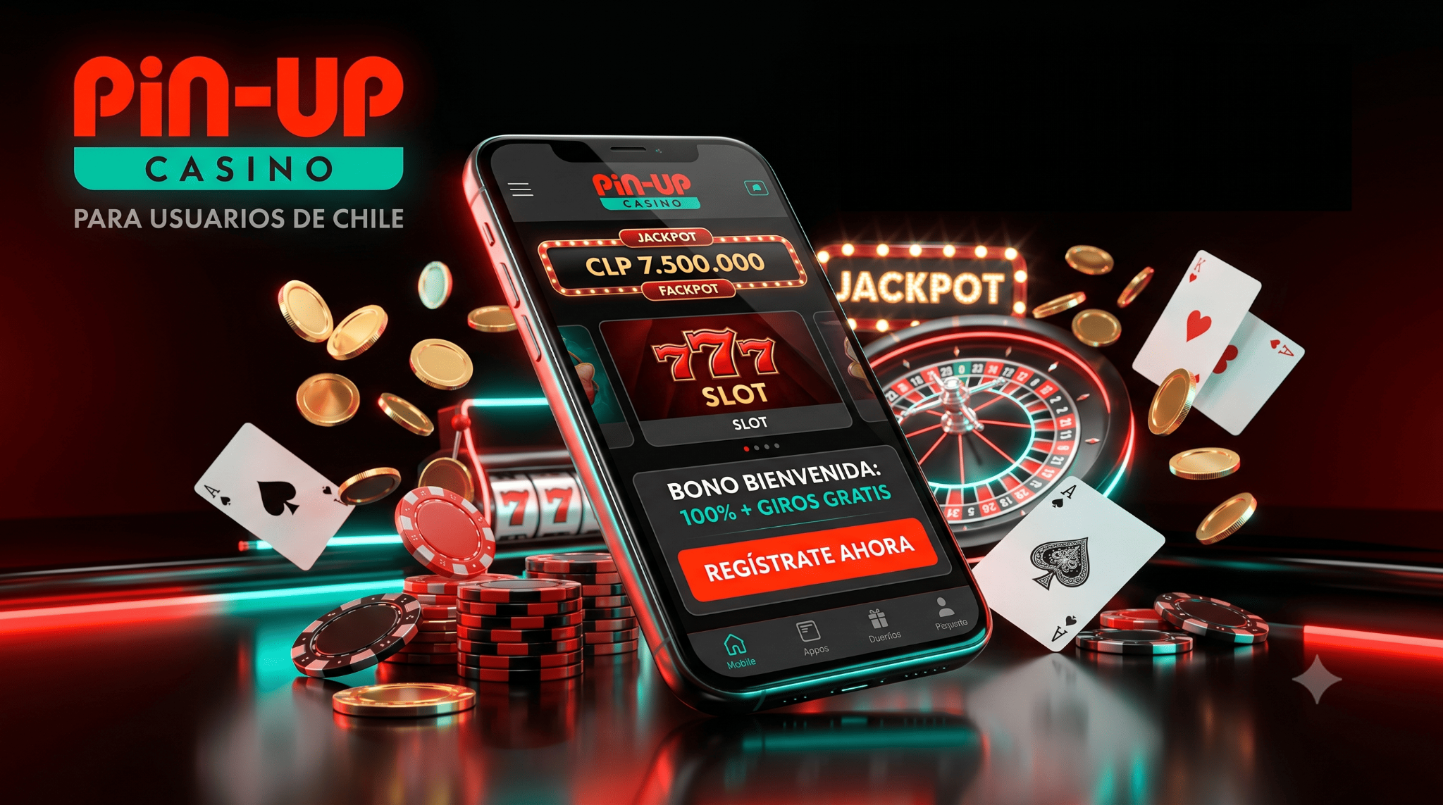 Página principal de Pin-Up casino para usuarios de Chile