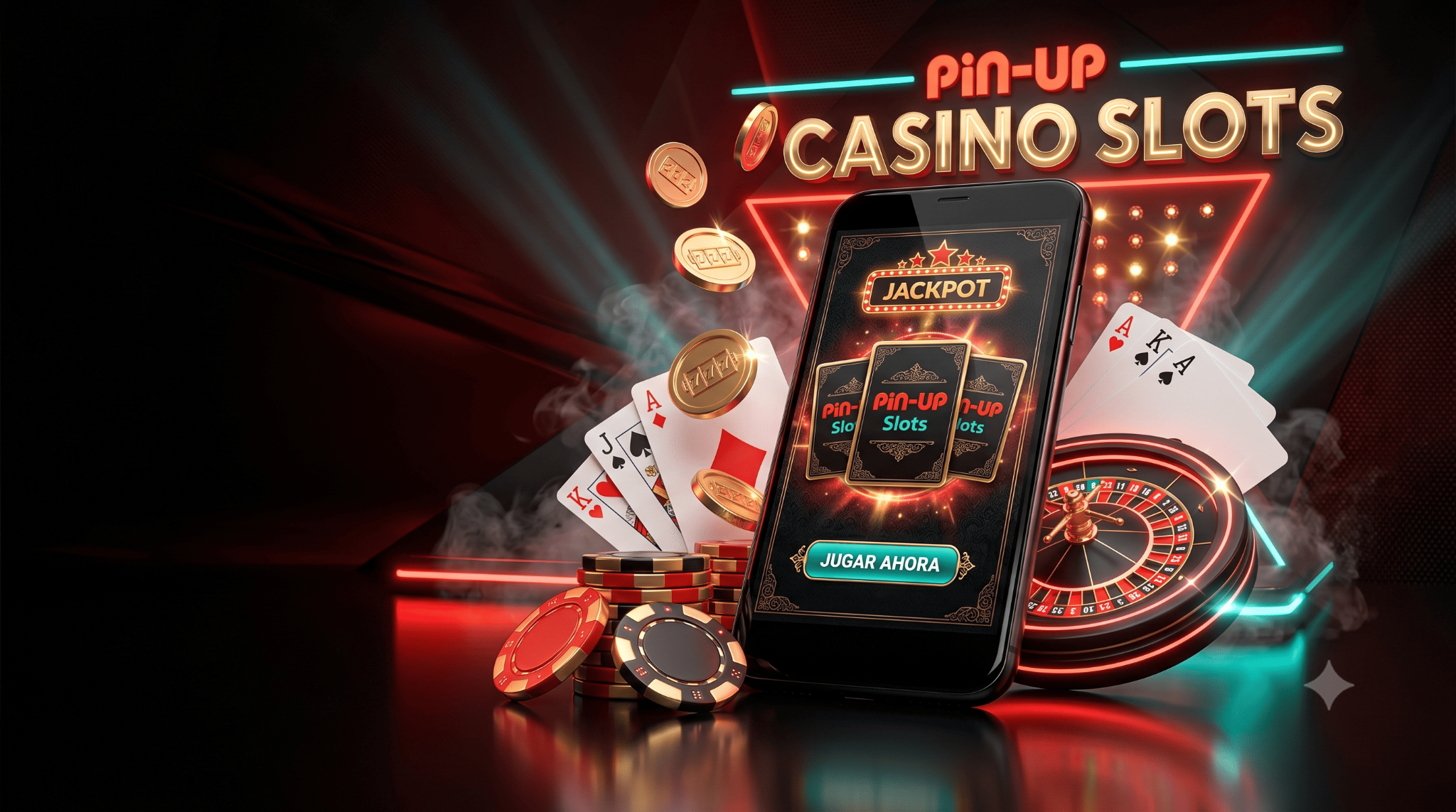 Lobby de juegos de Pin-Up con slots y live casino